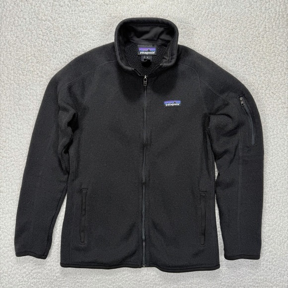 Patagonia Better Sweater Fleece Jacket Mens Small Black Full Zip Gorpcore Hiking